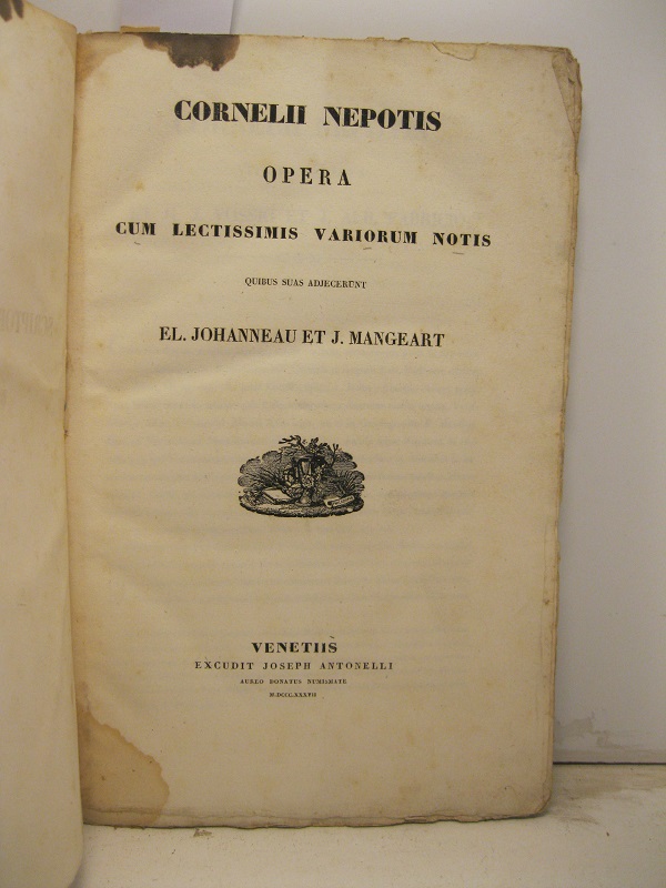 Cornelii Nepotis opera cum lectissimis variorum notis quibus suas adjecerunt El. Johanneau et J. Mangeart in Nova Scriptorum Latinorum Bibliotheca